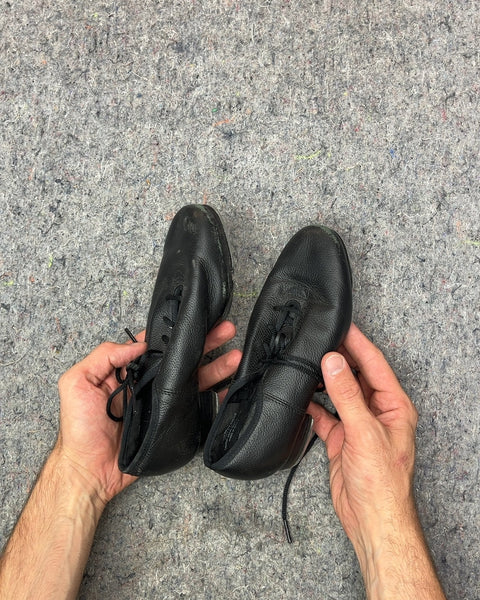 Black Leather Sansha Tap Shoes, Size US 3M