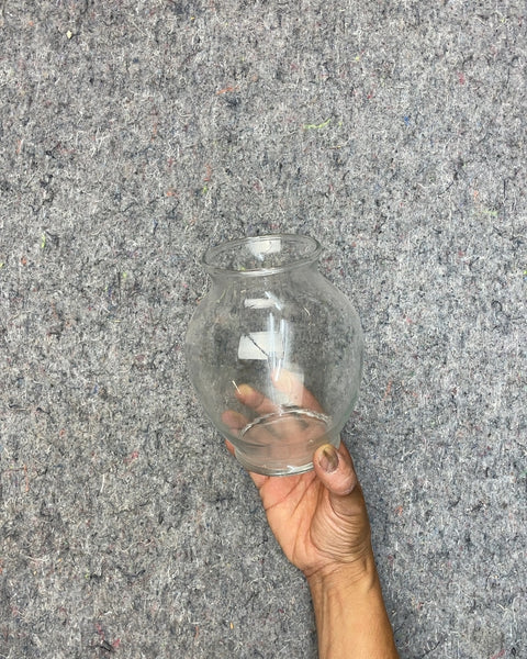 Clear Glass Fish Bowl, 6x3"