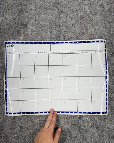 Magnetic Monthly Calendar Whiteboard
