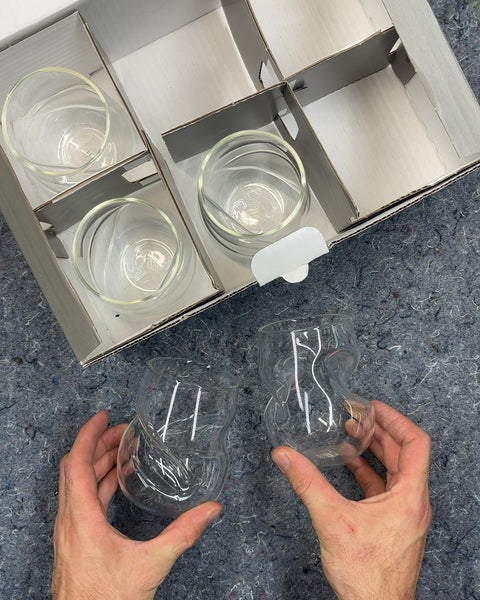 5 Twist-design Glass Tumblers