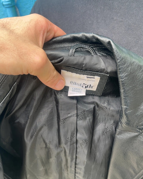 East 5th Genuine Leather Jacket, Size Women L