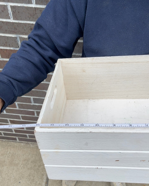 Wooden Storage Crate, 10x14"