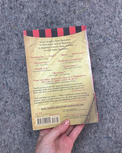 Water for Elephants by Sara Gruen