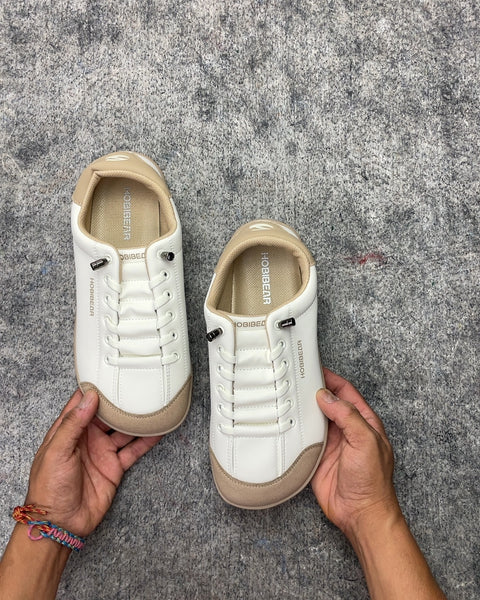 Hobibear White and Tan Sneakers, Sz EUR 39