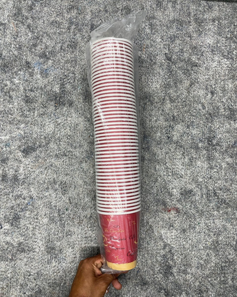 Disposable Paper Hot Coffee Cups Stack