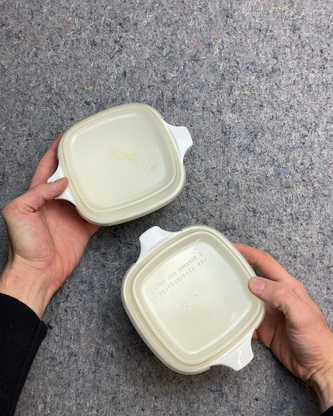 Two Vintage Corning Ware Baking Dishes With Lid