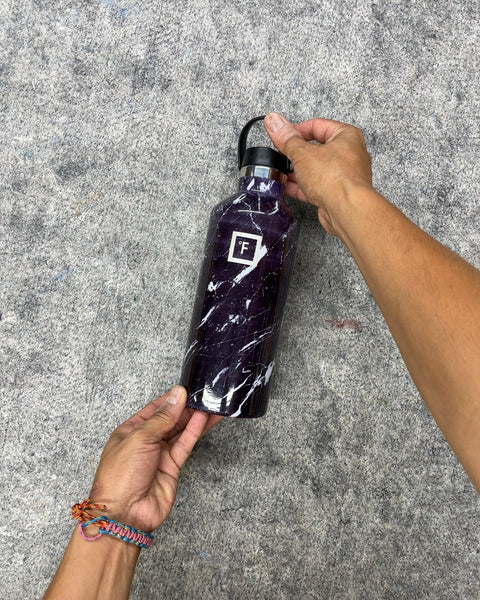 Fifty Fifty Marble Insulated Water Bottle
