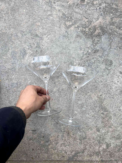 2 Beautiful Schott Zweisel Martini Glasses