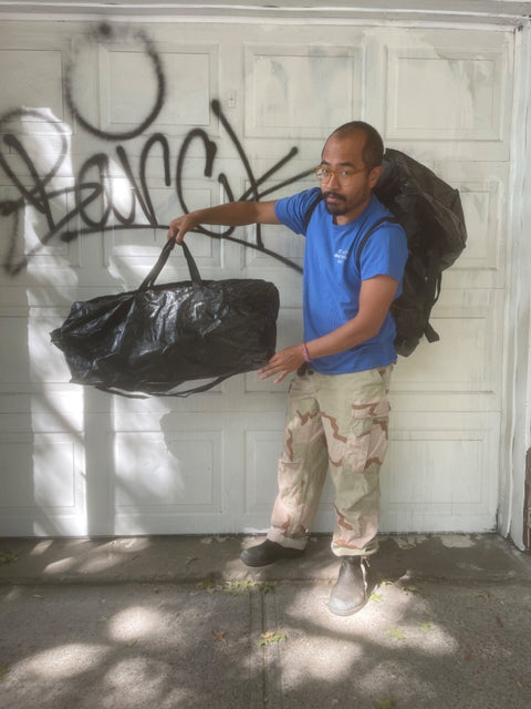 2 Large Black Packing Bags