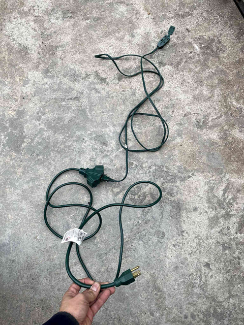 2 Extension Chords that are Green