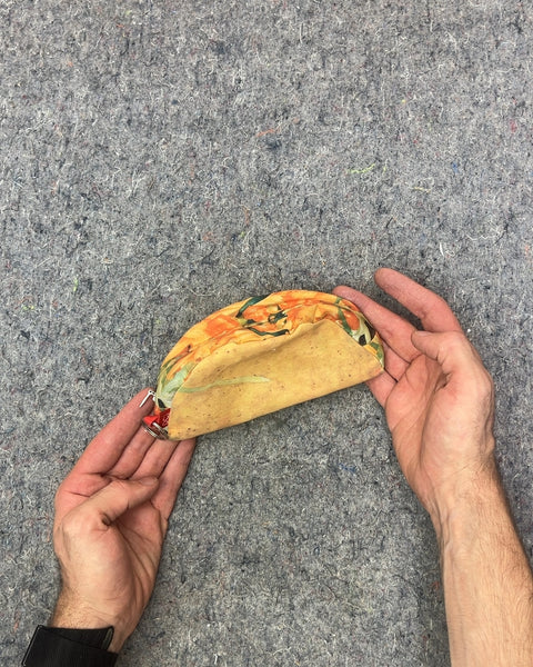 Taco Shaped Zipper Pouch