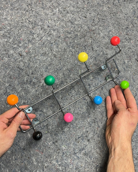 Colorful Ball Wall Mounted Coat Rack