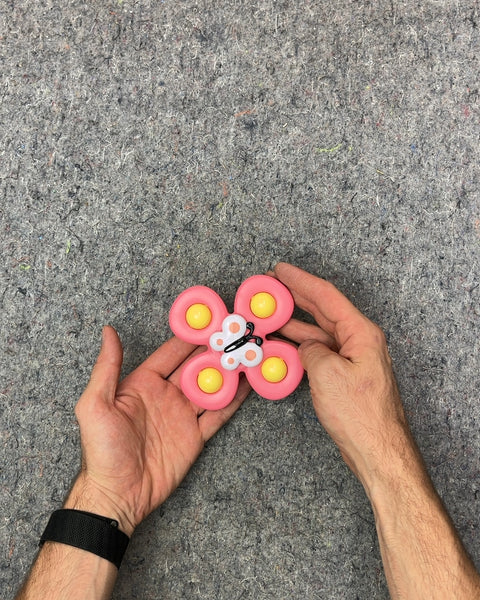 Butterfly-shaped Suction Cup Spinner Sensory Toy