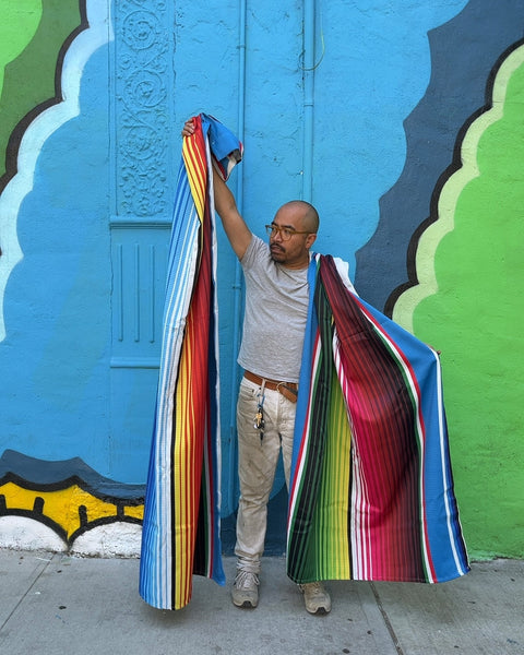 Two Colorful Curtains, 40x80" Each