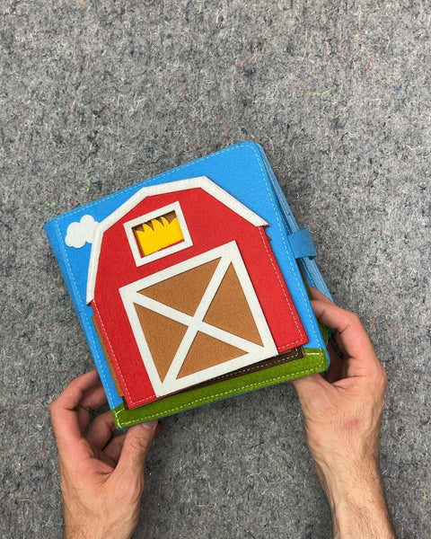 Felt Farm Animal Quiet Book