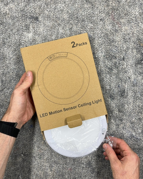 LED Motion Sensor Ceiling Lights, 2-Pack