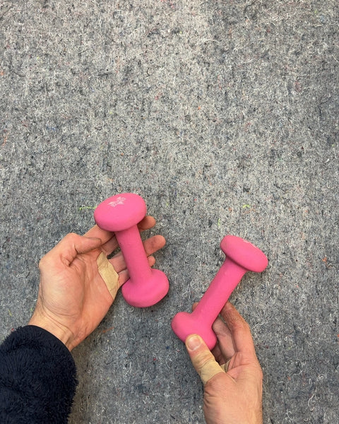 Pair of Pink Dumbbells, 2lbs