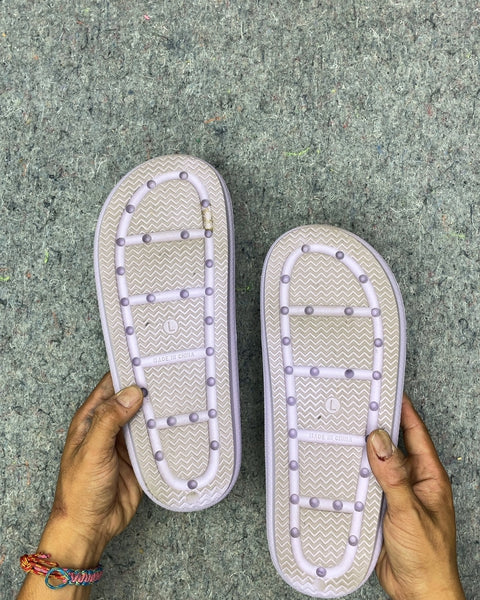 Purple Slide Sandals, Size L