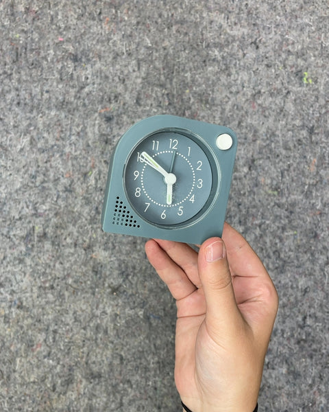 Blue-Green Analog Alarm Clock