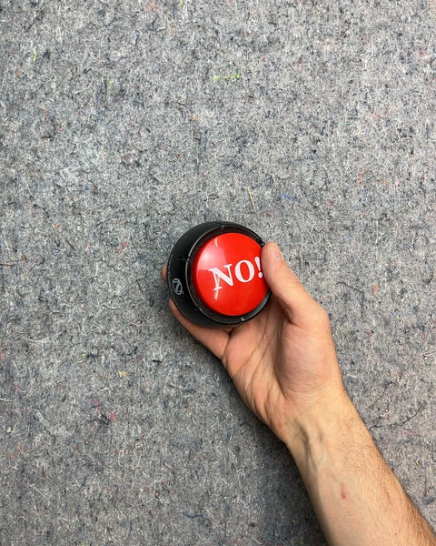 No! Button For Your Toddler or Husband or Wife
