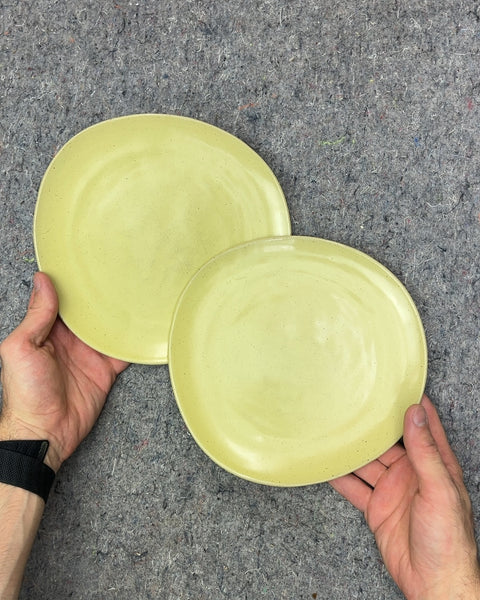 Set of 2 Fancyass Ferm Living Ceramic Plates, 9"