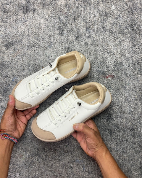 Hobibear White and Tan Sneakers, Sz EUR 39