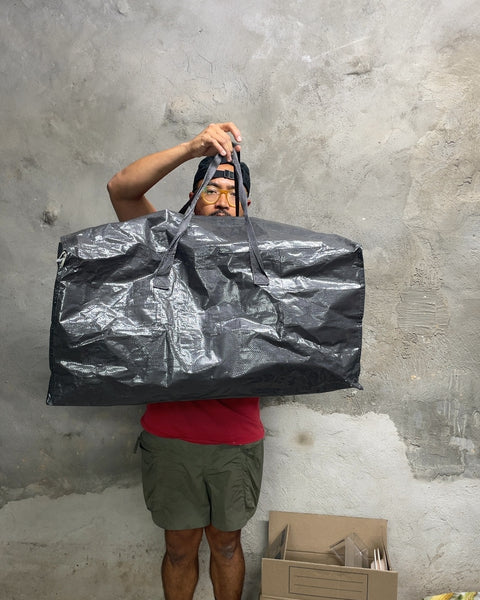 Large Black Reusable Storage Bag
