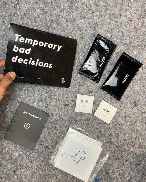 Temporary Bad Decisions Inkbox Temporary Tattoo Set