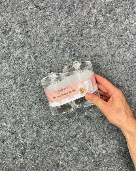 Precision Beauty Organizing Cups with Lids