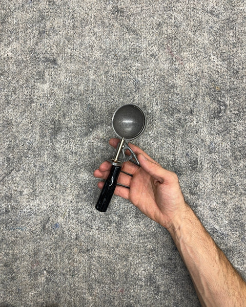Vintage Mechanical Ice Cream Scoop with Black Handle