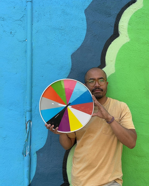Colorful Ultra Flat Wall Clock, Needs New Battery