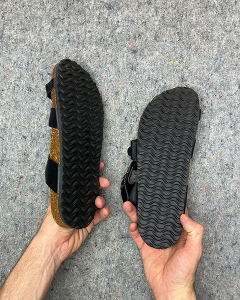 Brand New Black Strap Sandals That Look Just Like Birkenstocks, Size 42