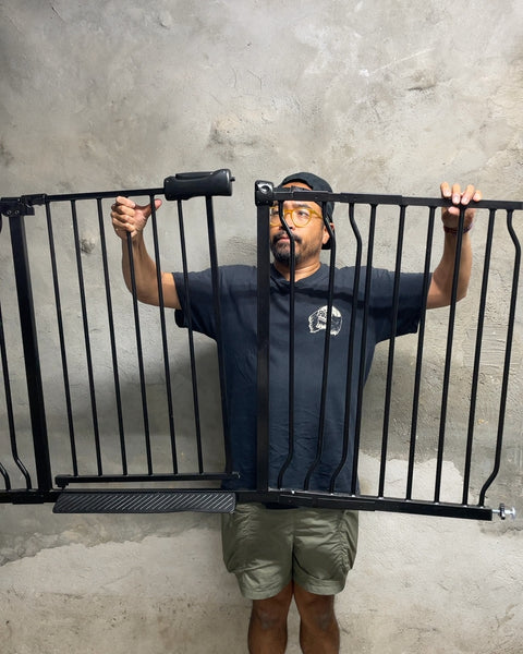 Largeass Metal Baby Safety Gate with Lil Ramp, 52"
