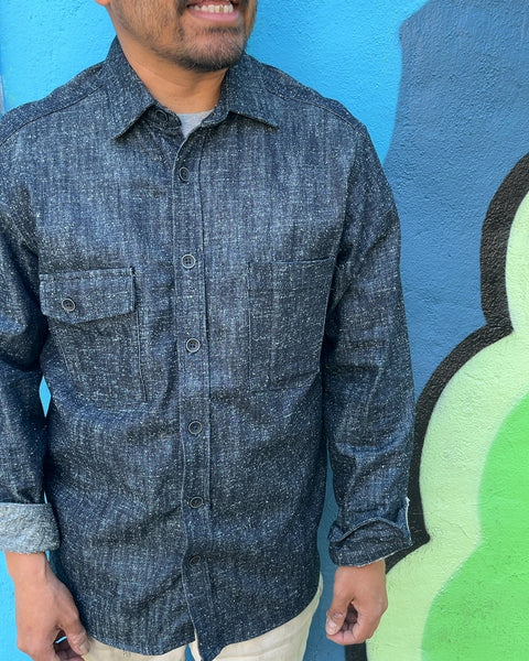 Sexy Taylor Stitch Heavy Slub Denim Utility Shirt, Size 40