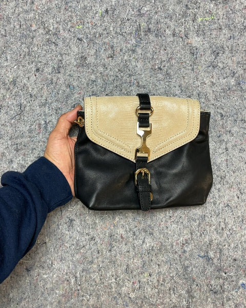 Ann Taylor Two-Tone Leather Purse