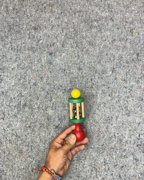 Wooden Baby Rattle Toy