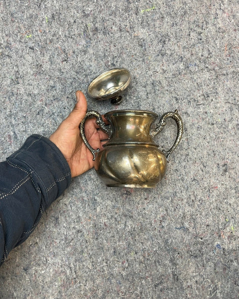 Silver Plated Sugar Bowl with Lid