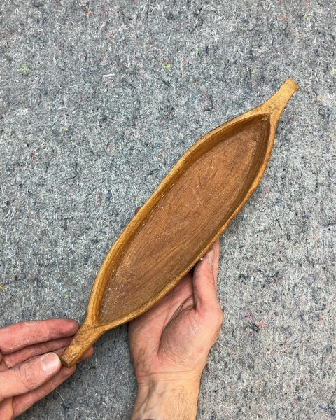 Handcrafted Leaf Tray, 13"