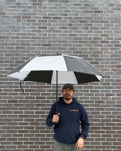Serious Black and White Umbrella