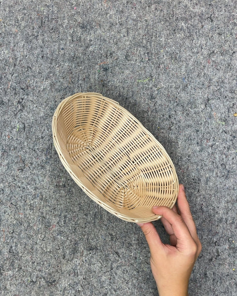 Small Woven Basket, 9 x 6.5 in