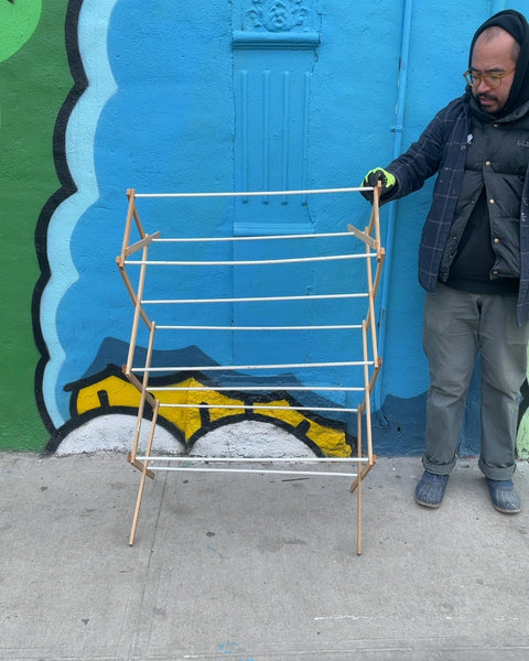 Wooden Clothes Drying Rack