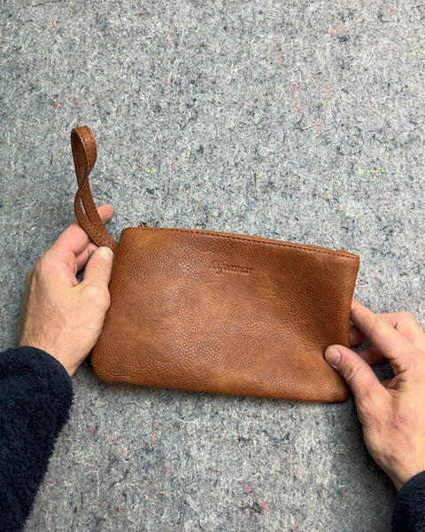 Lifeamar Brown Wristlet Pouch