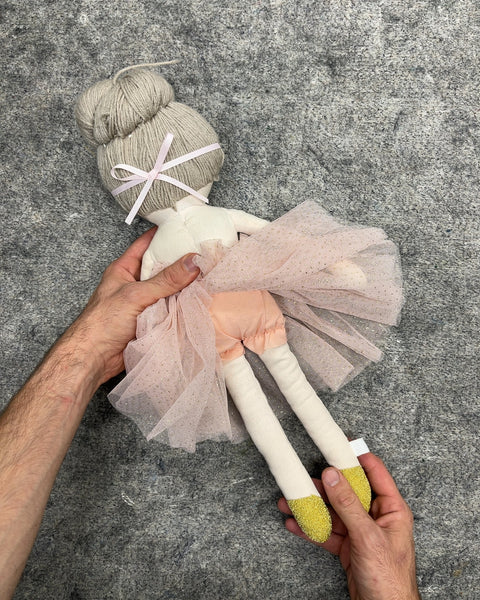Handmade Fabric Ballerina Rag Doll