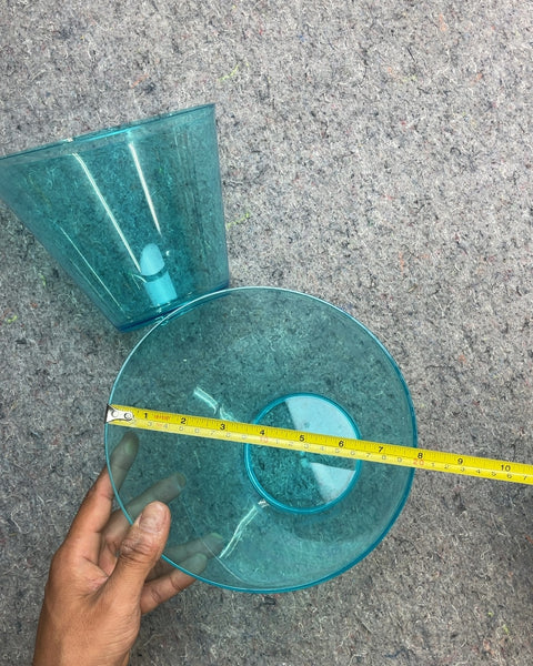 Two Corner Plastic Containers Perfect For Chips Or Candies