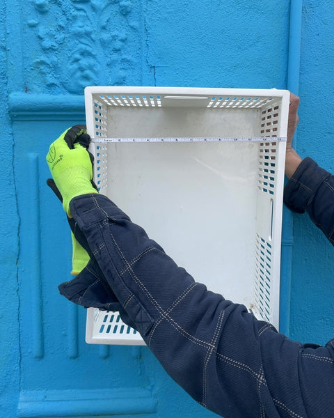 White Plastic Storage Crate, 18x13"