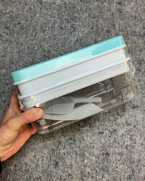 Ice Cube Tray with Storage Bin and Scoop