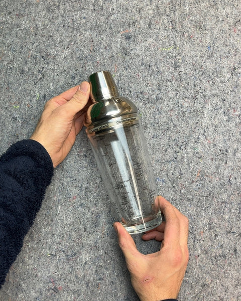 Glass Cocktail Shaker with Recipes