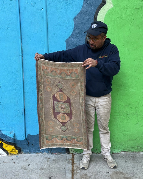 Turkish Mini Rug, 22x39"