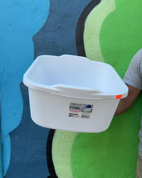 Sterilite White Plastic Wash Basin