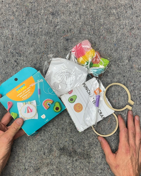 Punch Needle Craft Kit To Create Fun Lil' Badges